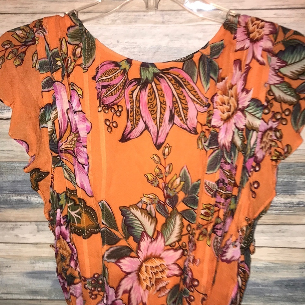 Farm Rio size small Adonia Pintucked size small Blouse - Picture 7 of 9